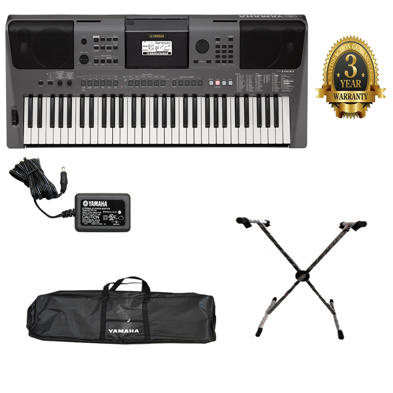  Yamaha PSR-I500 61-Key Portable Keyboard With Indian