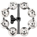 Meinl Tambourine Headliner Series, Hi Hat Stainless steel Jingles,1 Row10 BK - HTHH1BK