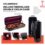 Double Violin Case Cross Rock  - CRF2020DVBK